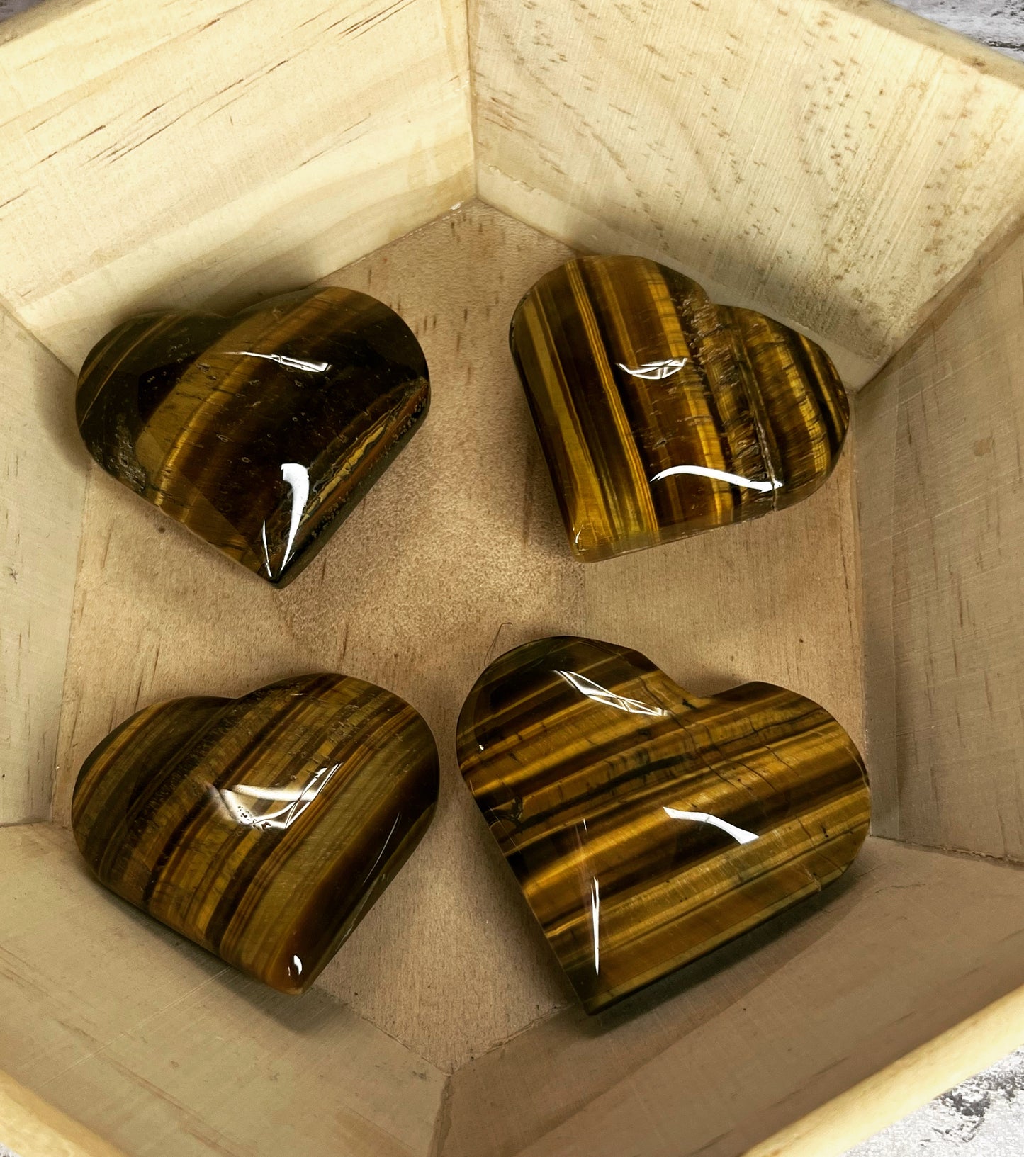 Tigers Eye Hearts