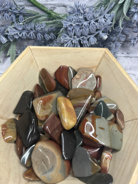 Polychrome Jasper Tumbles