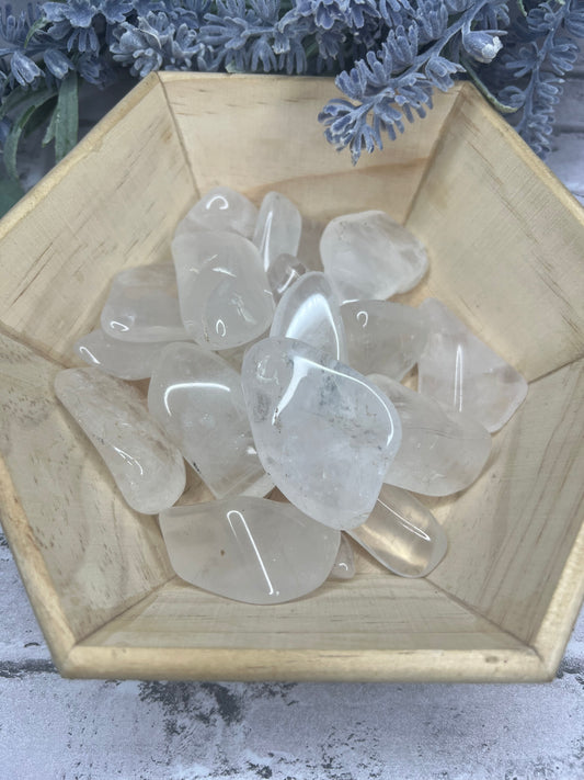 Clear Quartz Tumbles