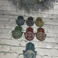 Chakra Hamsa Incense Holders