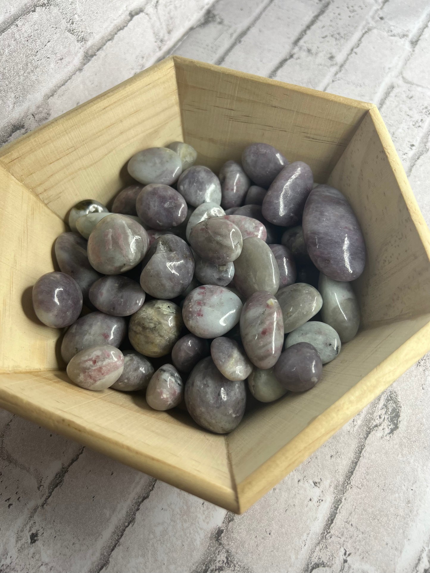 Lepidolite Tumbles