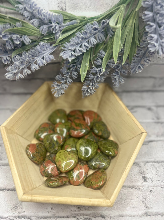 Unakite Hearts