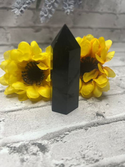 Silver Sheen Obsidian Towers