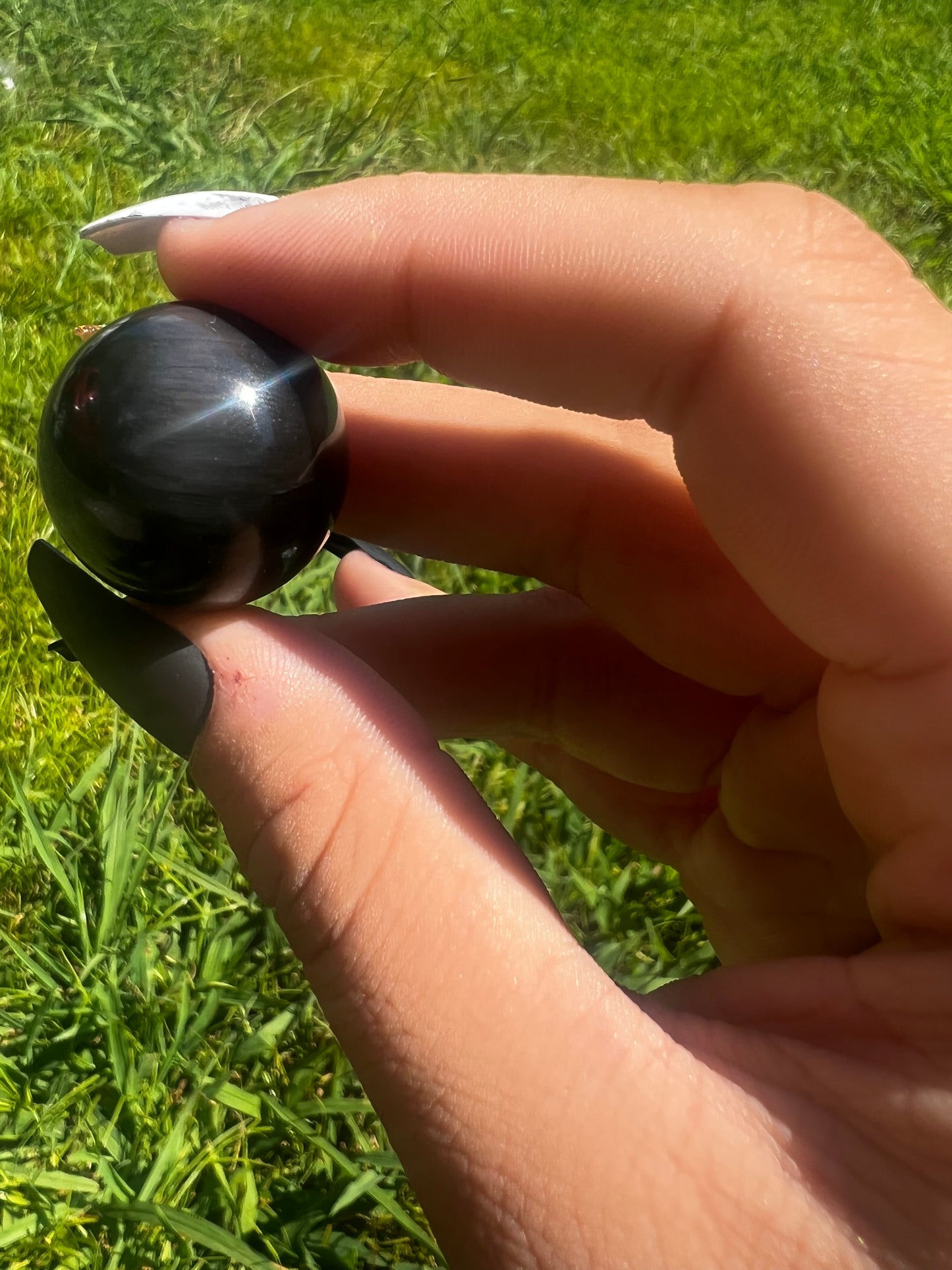 Rainbow Obsidian Spheres